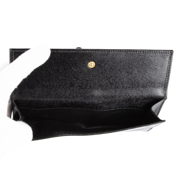 Gucci Vintage Bifold Wallet in Black Grained Leather - Picture 5 of 6